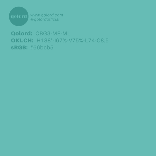 Medium-Light Medium Blue-Green | CBG3-ME-ML