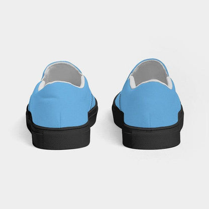 Capri Blue Women's Slip-On Canvas Sneakers (B-CL-LI) - Back
