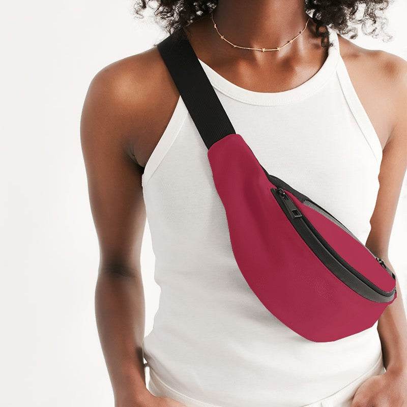 Cardinal Red Belt Bag (RPI2-CL-DE) - Woman Front CloseUp