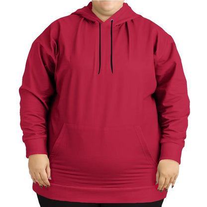 Cardinal Red Hoodie (C0M100Y75K30) - Woman Front PLUS