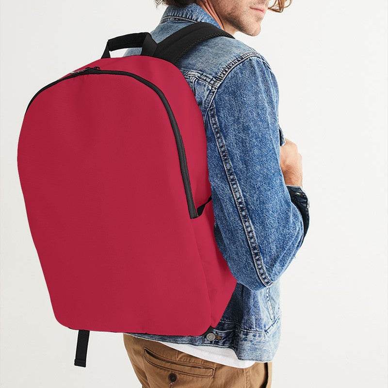 Cardinal Red Waterproof Backpack (RPI2-CL-DE) - Man CloseUp