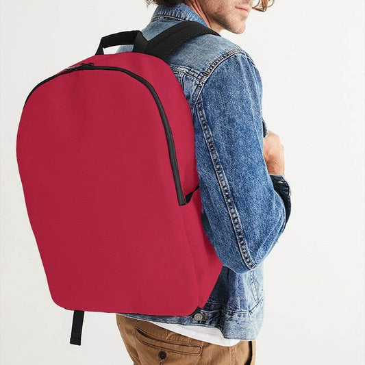 Cardinal Red Waterproof Backpack (RPI2-CL-DE) - Man CloseUp