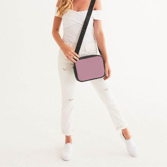 Carnation Pink Crossbody Bag (PI-FM-LG) - Woman Front