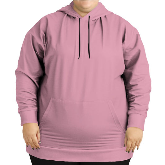 Carnation Pink Hoodie PLUS (PI-FM-LG) - Woman Front PLUS