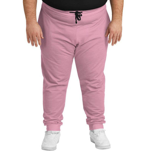 Carnation Pink Joggers PLUS (PI-FM-LG) - Man Front PLUS