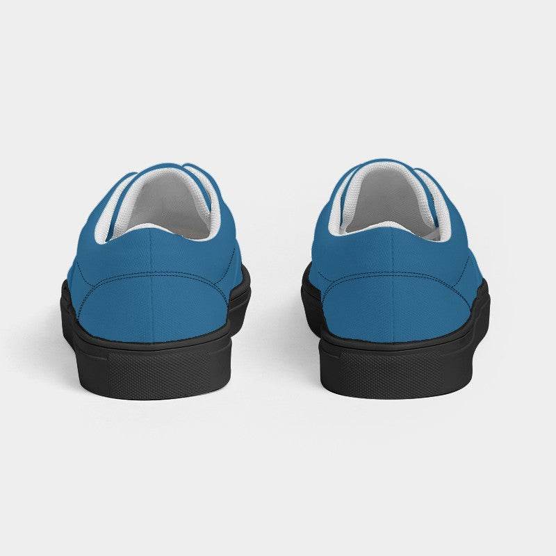 Cerulean Men's Canvas Sneakers (B-ME-MD) - Back