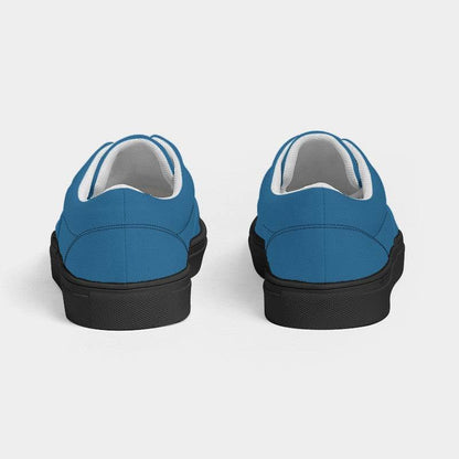 Cerulean Men's Canvas Sneakers (B-ME-MD) - Back