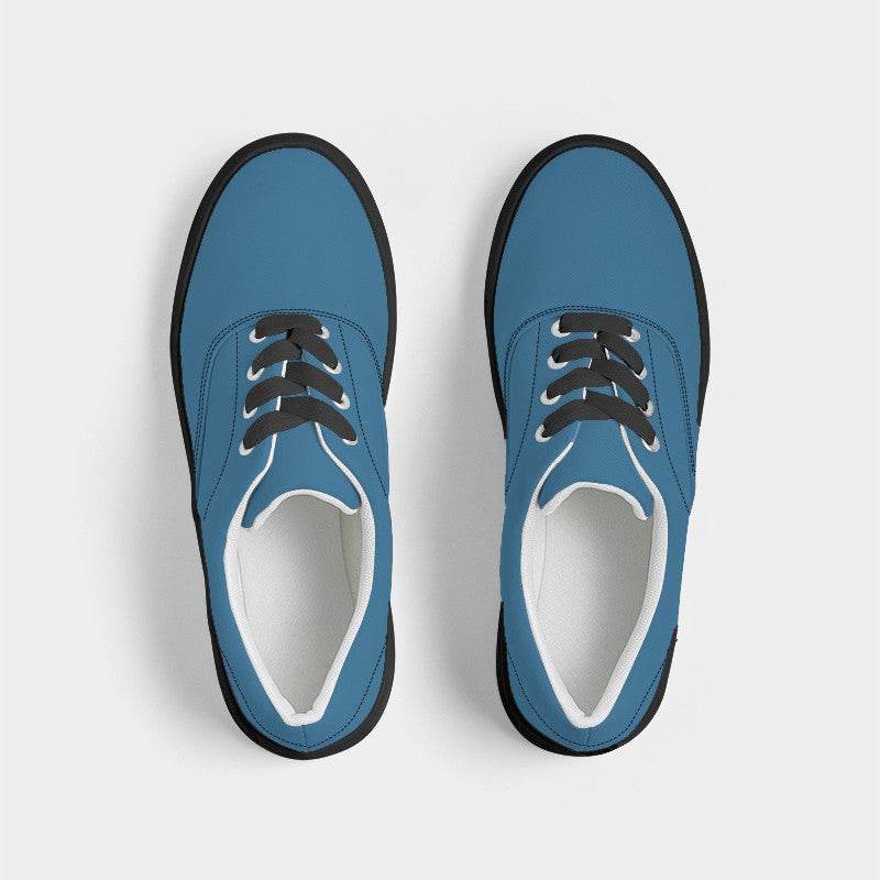 Cerulean Men's Canvas Sneakers (B-ME-MD) - Top