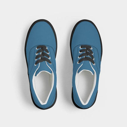 Cerulean Men's Canvas Sneakers (B-ME-MD) - Top