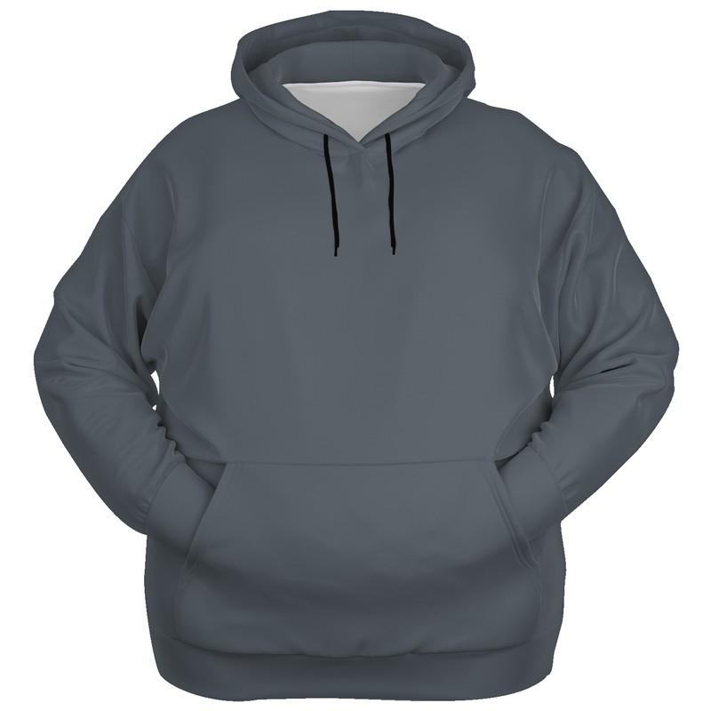 Charcoal Gray Hoodie (C10M0Y0K80) - Ghost Front PLUS