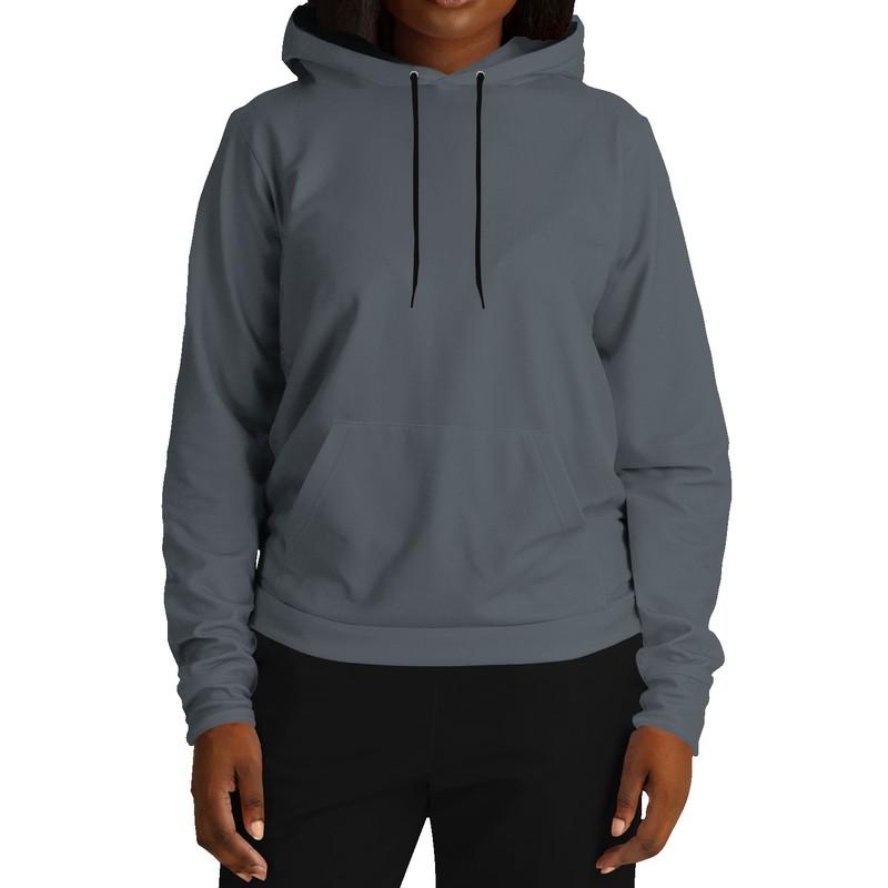 Charcoal Gray Hoodie (C10M0Y0K80) - Woman Front