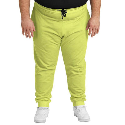 Chartreuse Yellow Joggers PLUS (LY1-CL-LI) - Man Front PLUS