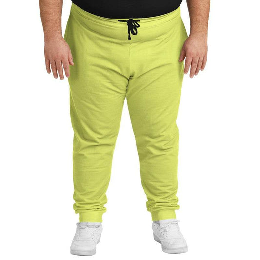 Chartreuse Yellow Joggers PLUS (LY1-CL-LI) - Man Front PLUS