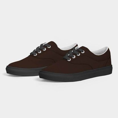 Chocolate Women's Canvas Sneakers (OR2-FM-DE) - Side 3