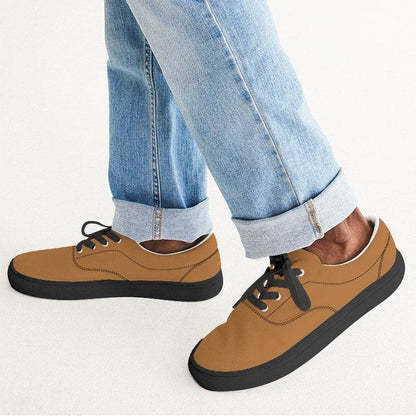 Clay Men's Canvas Sneakers (O-ME-MD) - Man CloseUp