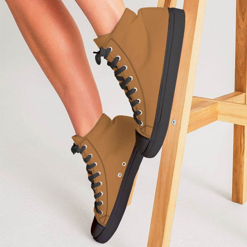 Clay Women's High-Top Canvas Sneakers (O-ME-MD) - Woman CloseUp