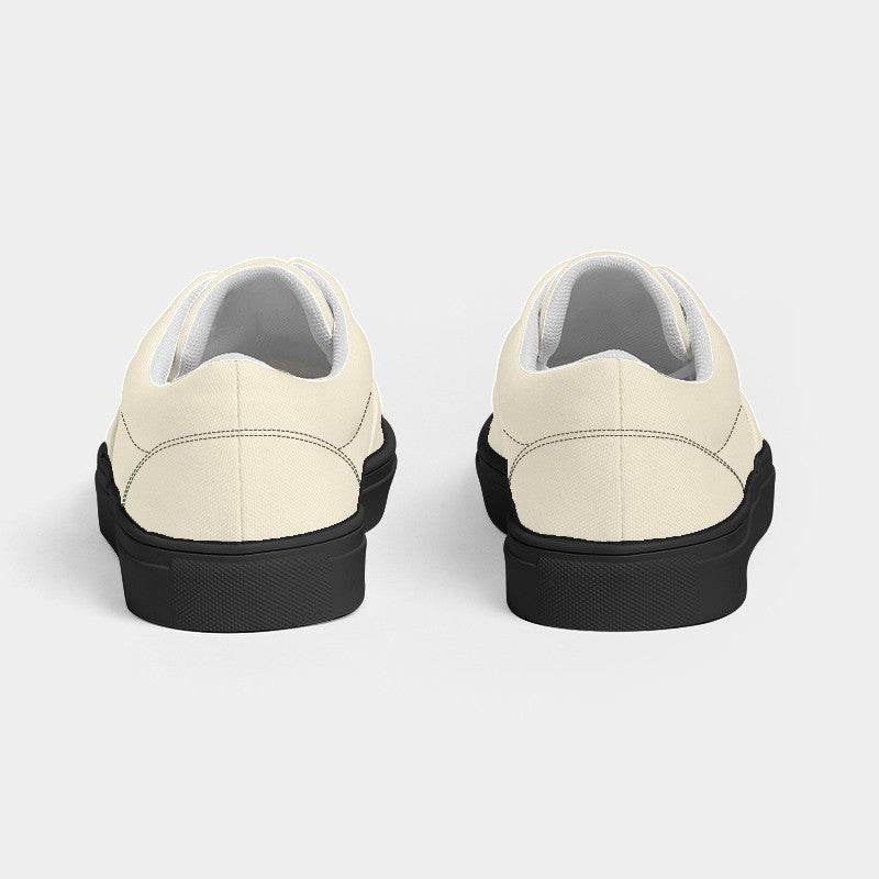 Coconut Milk Men's Canvas Sneakers (Y-NE-LI) - Back