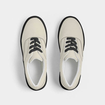 Coconut Milk Men's Canvas Sneakers (Y-NE-LI) - Top