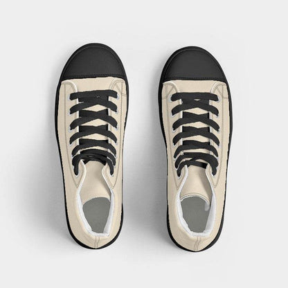 Coconut Milk Women's High-Top Canvas Sneakers (Y-NE-LI) - Top