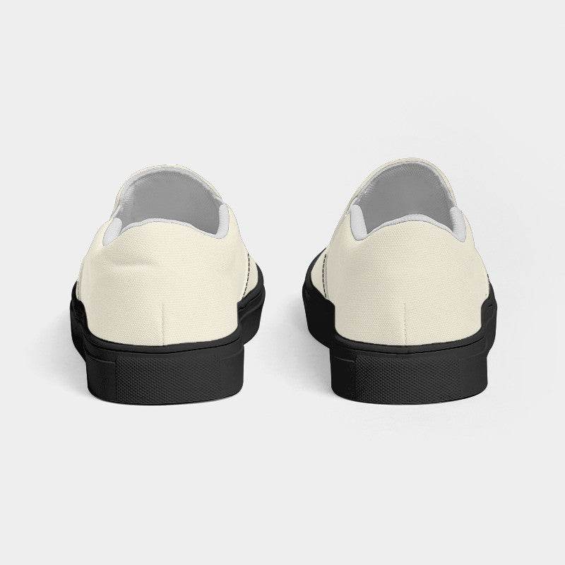 Coconut Milk Women's Slip-On Canvas Sneakers (Y-NE-LI) - Back