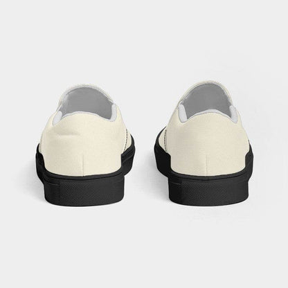 Coconut Milk Women's Slip-On Canvas Sneakers (Y-NE-LI) - Back