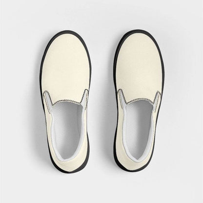 Coconut Milk Women's Slip-On Canvas Sneakers (Y-NE-LI) - Top