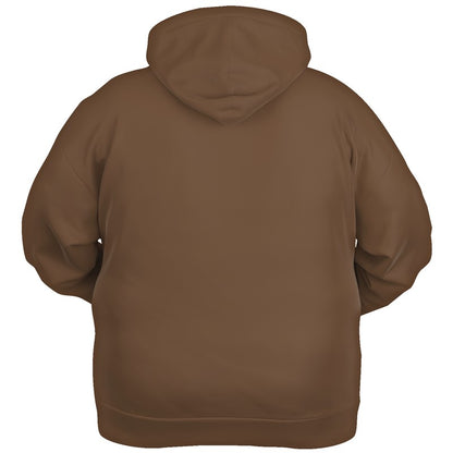 Coffee Brown Hoodie PLUS (O-FM-MD) - Ghost Back PLUS
