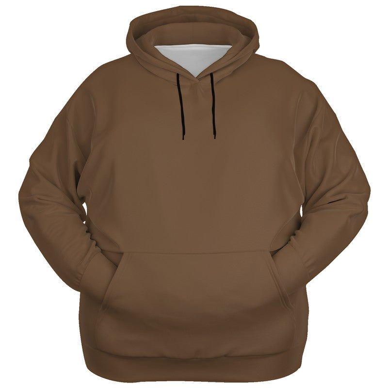 Coffee Brown Hoodie PLUS (O-FM-MD) - Ghost Front PLUS