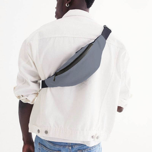 Cool Gray Belt Bag (I-NE-ML) - Man Back