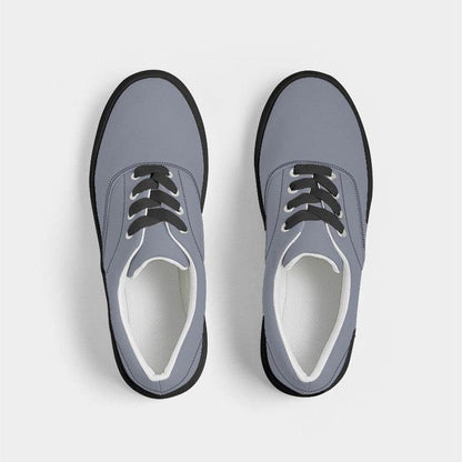 Cool Gray Men's Canvas Sneakers (I-NE-ML) - Top