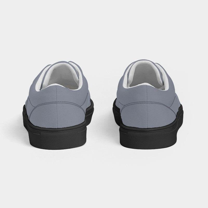 Cool Gray Women's Canvas Sneakers (I-NE-ML) - Back