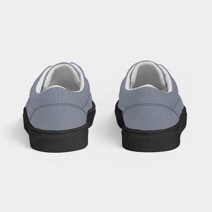 Cool Gray Women's Canvas Sneakers (I-NE-ML) - Back