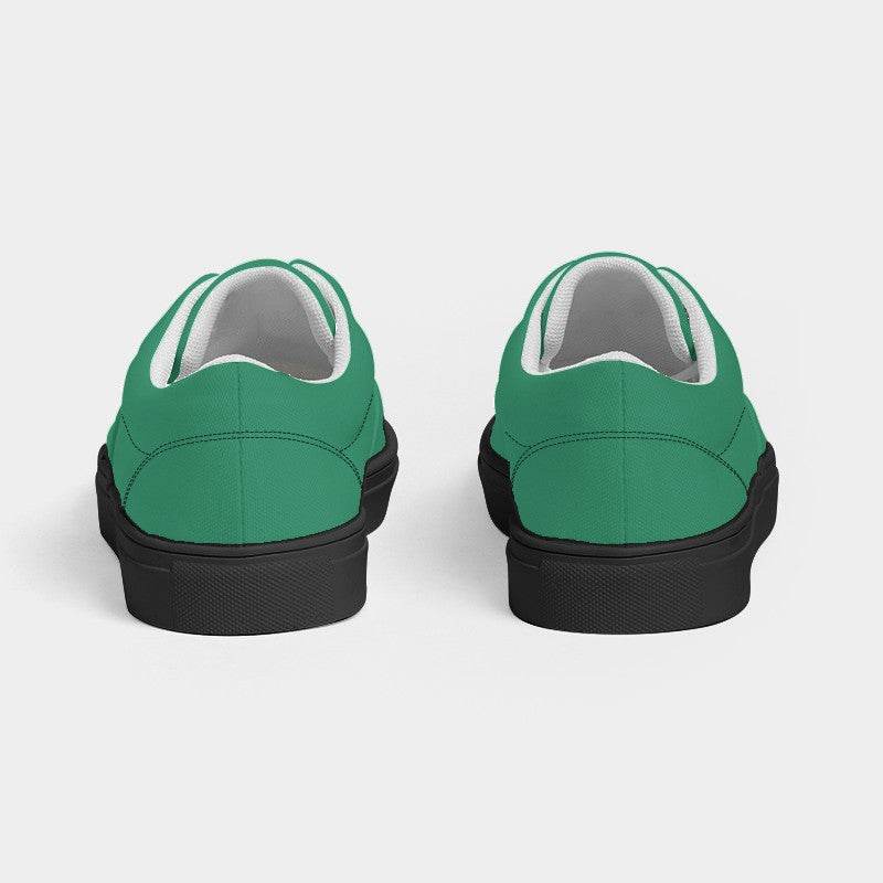Cool Green Men's Canvas Sneakers (BGG2-CL-DE) - Back