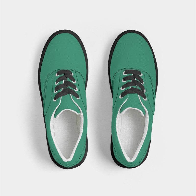 Cool Green Men's Canvas Sneakers (BGG2-CL-DE) - Top