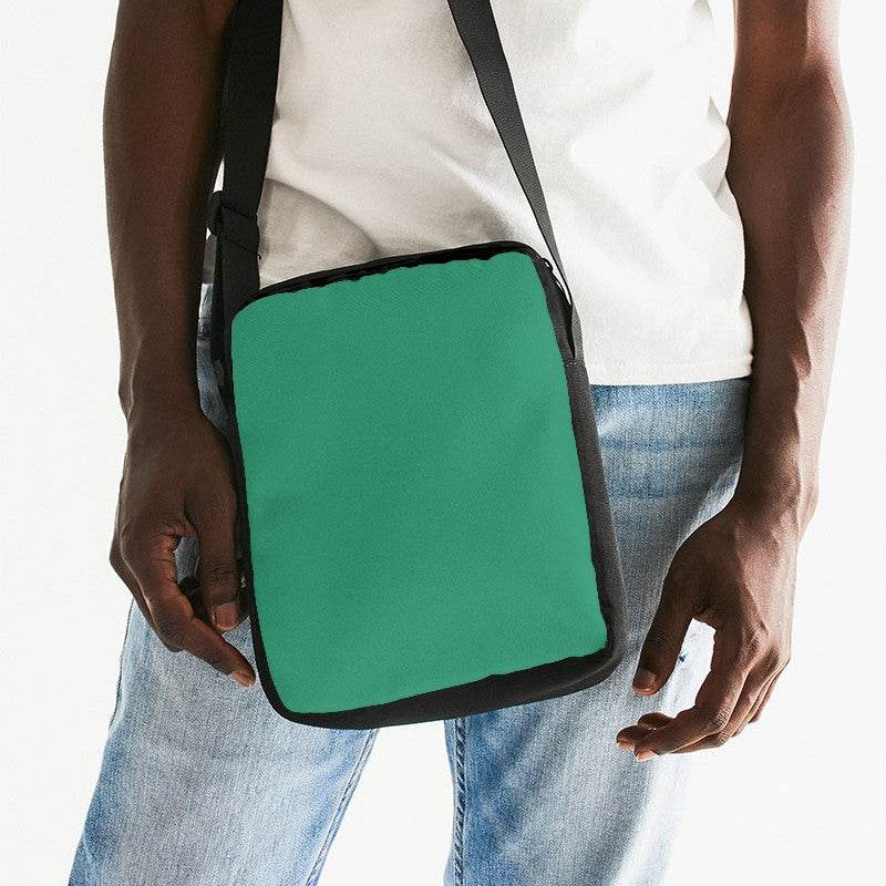 Cool Green Messenger Pouch (BGG2-CL-DE) - Man Front CloseUp