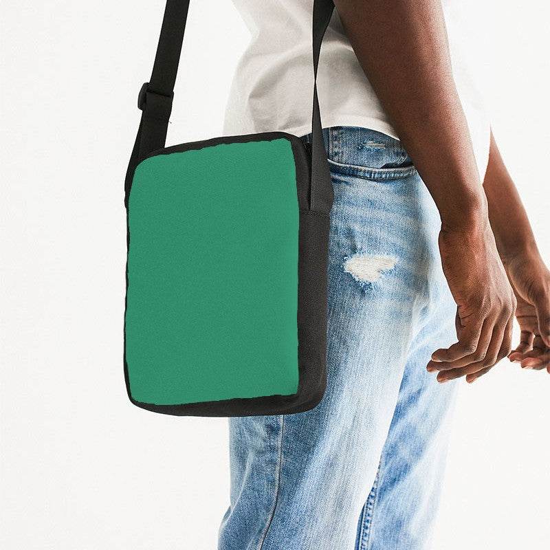 Cool Green Messenger Pouch (BGG2-CL-DE) - Man Side CloseUp