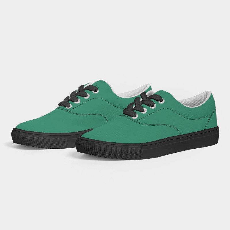 Cool Green Women's Canvas Sneakers (BGG2-CL-DE) - Side 3