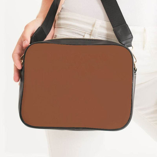 Copper Crossbody Bag (OR2-MU-MD) - Woman Front CloseUp