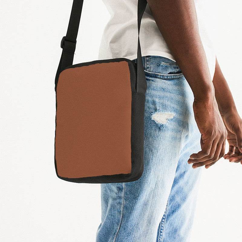Copper Messenger Pouch (OR2-MU-MD) - Man Side CloseUp