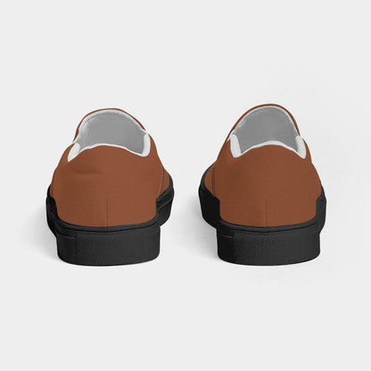 Copper Women's Slip-On Canvas Sneakers (OR2-MU-MD) - Back