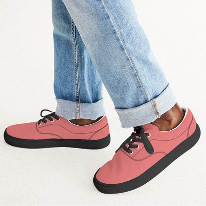 Coral Reef Men's Canvas Sneakers (RPI1-ME-LI) - Man CloseUp