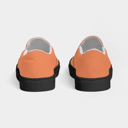 Coral Women's Slip-On Canvas Sneakers (OR2-CL-LI) - Back