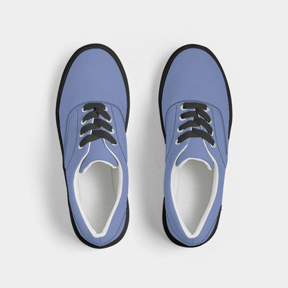 Cornflower Blue Men's Canvas Sneakers (I-ME-LI) - Top