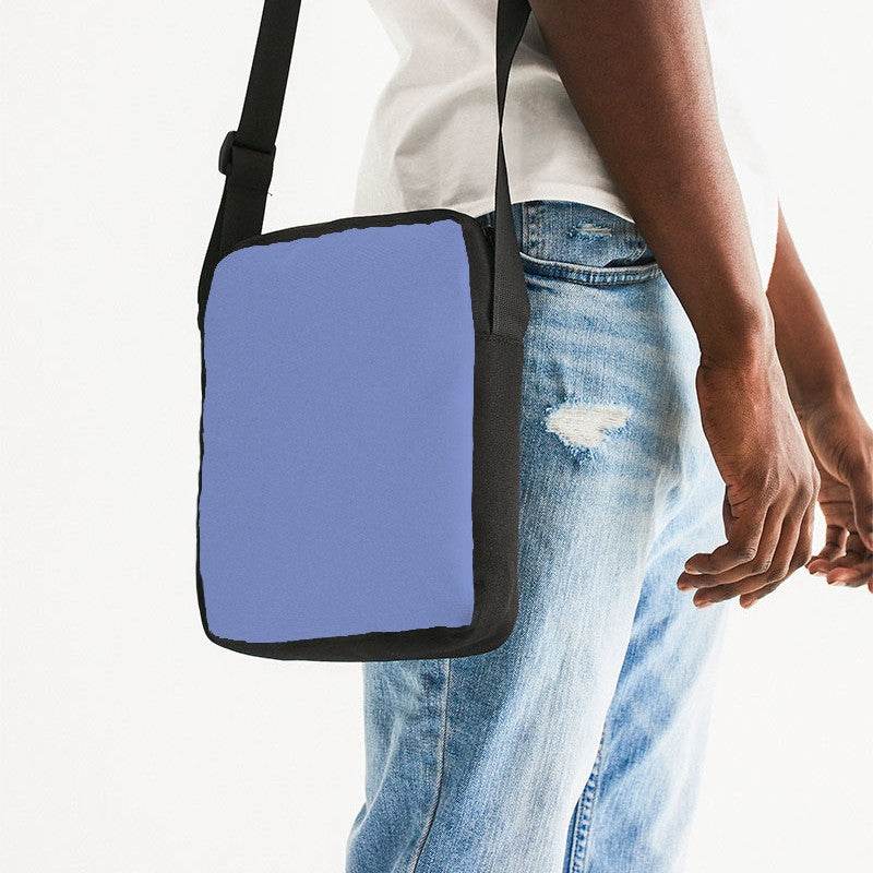 Cornflower Blue Messenger Pouch (I-ME-LI) - Man Side CloseUp
