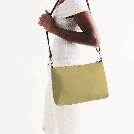 Cornsilk Zip Pouch (Y-MU-ML) - Side CloseUp