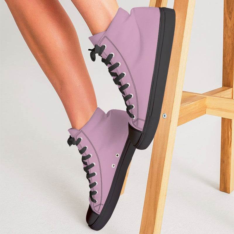Cotton Candy Women's High-Top Canvas Sneakers (PIM2-FM-LG) - Woman CloseUp