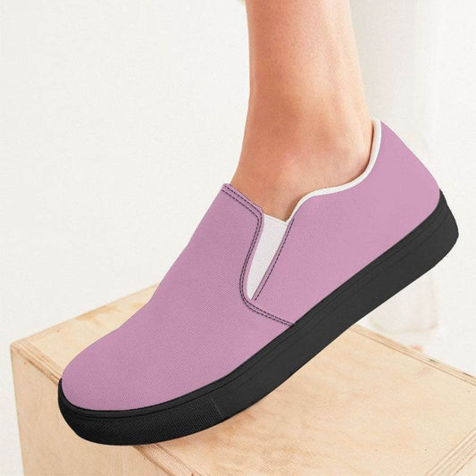 Cotton Candy Women's Slip-On Canvas Sneakers (PIM2-FM-LG) - Woman CloseUp