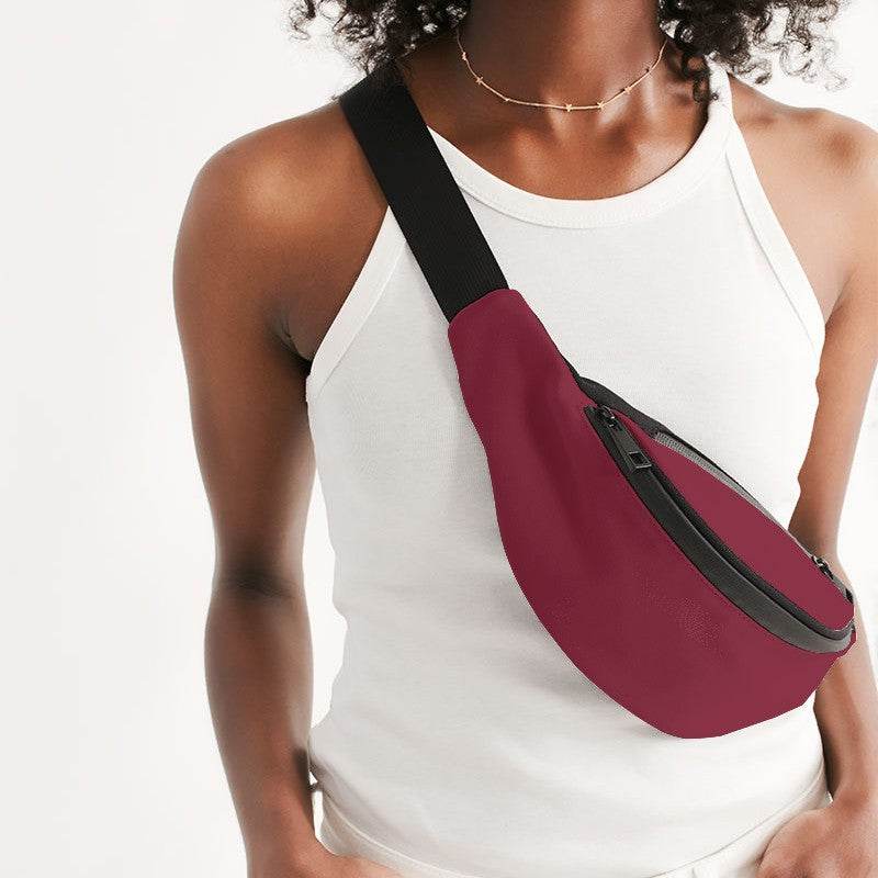 Cranberry Belt Bag (RPI2-ME-DE) - Woman Front CloseUp