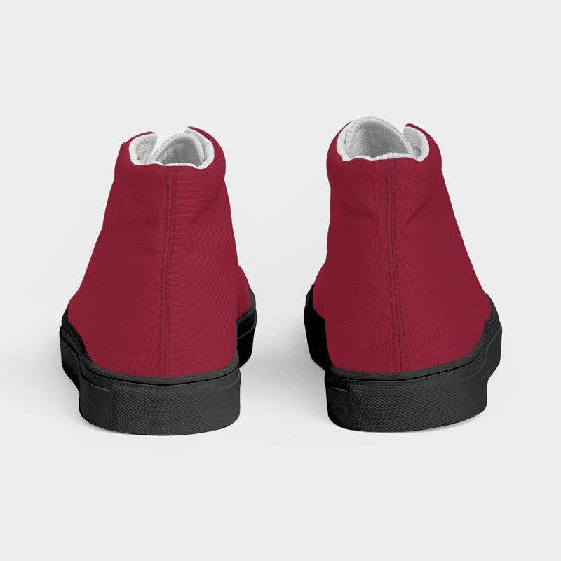 Cranberry Women's High-Top Canvas Sneakers (RPI2-ME-DE) - Back