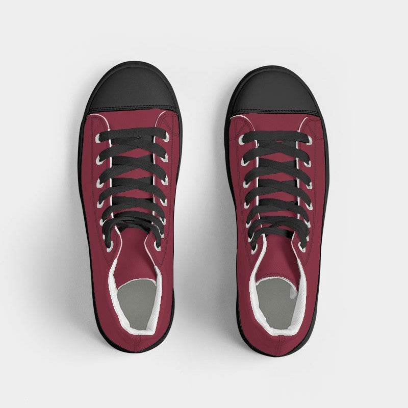 Cranberry Women's High-Top Canvas Sneakers (RPI2-ME-DE) - Top